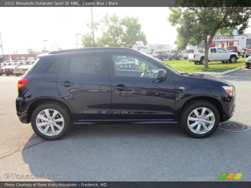 Cosmic Blue / Black 2012 Mitsubishi Outlander Sport SE 4WD