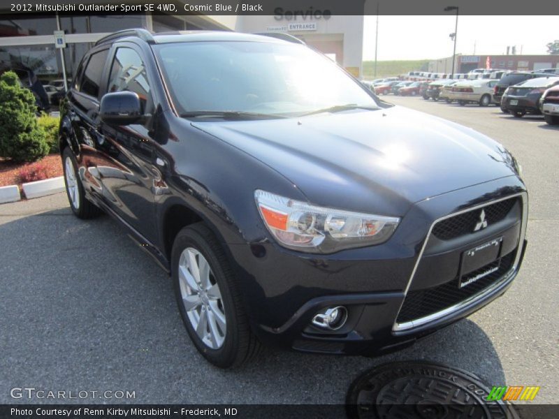 Cosmic Blue / Black 2012 Mitsubishi Outlander Sport SE 4WD