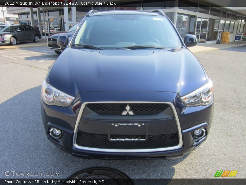 Cosmic Blue / Black 2012 Mitsubishi Outlander Sport SE 4WD