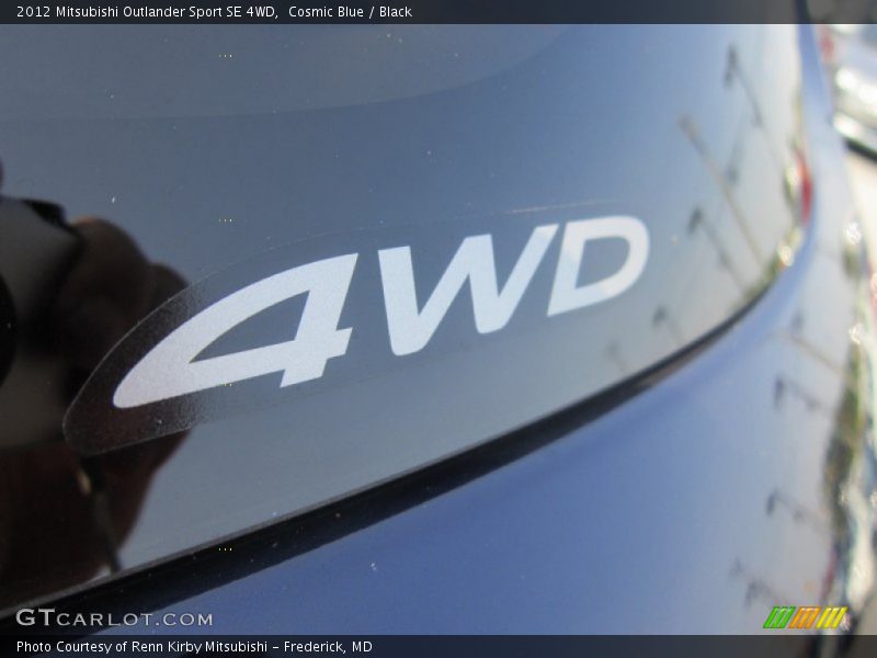 Cosmic Blue / Black 2012 Mitsubishi Outlander Sport SE 4WD