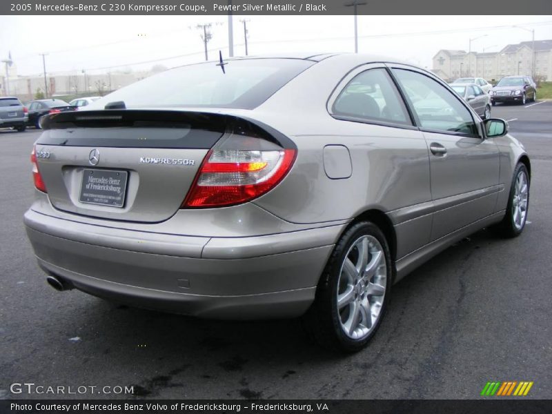 Pewter Silver Metallic / Black 2005 Mercedes-Benz C 230 Kompressor Coupe