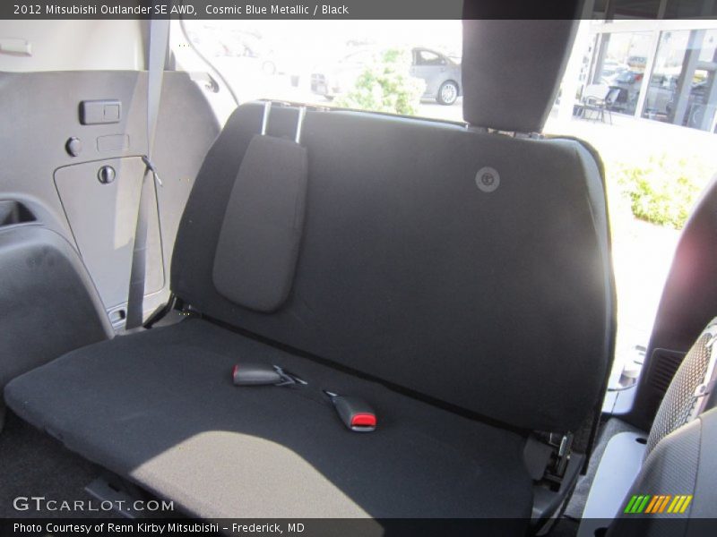 Cosmic Blue Metallic / Black 2012 Mitsubishi Outlander SE AWD