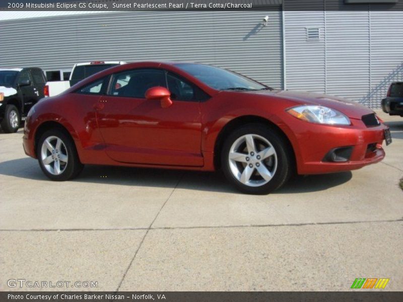 Sunset Pearlescent Pearl / Terra Cotta/Charcoal 2009 Mitsubishi Eclipse GS Coupe