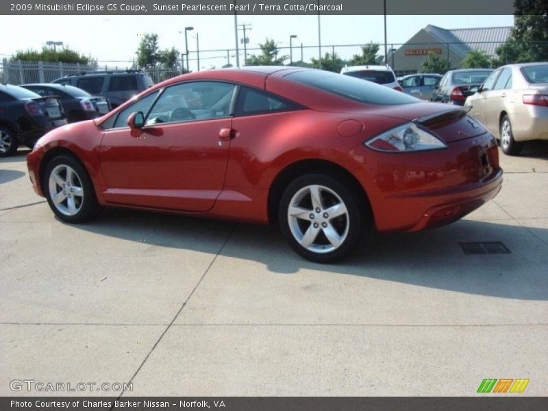 Sunset Pearlescent Pearl / Terra Cotta/Charcoal 2009 Mitsubishi Eclipse GS Coupe