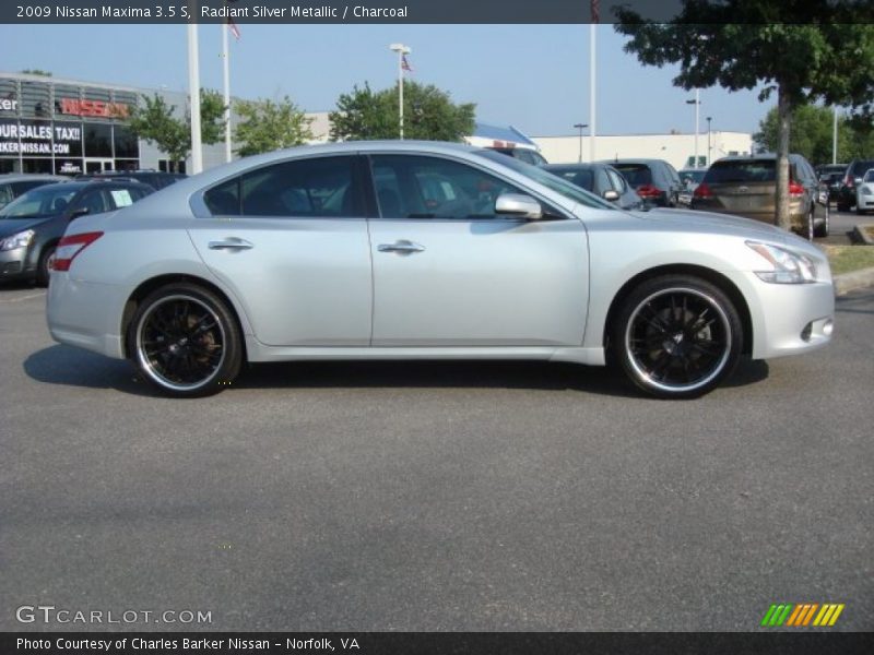 Radiant Silver Metallic / Charcoal 2009 Nissan Maxima 3.5 S