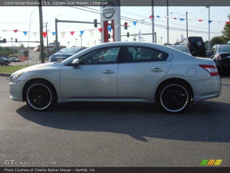 Radiant Silver Metallic / Charcoal 2009 Nissan Maxima 3.5 S