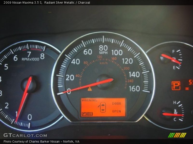 Radiant Silver Metallic / Charcoal 2009 Nissan Maxima 3.5 S