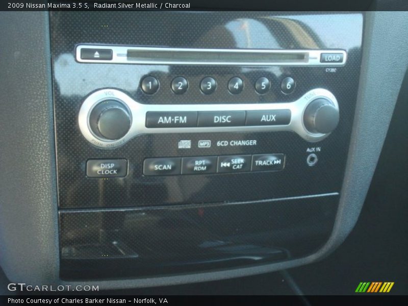 Radiant Silver Metallic / Charcoal 2009 Nissan Maxima 3.5 S