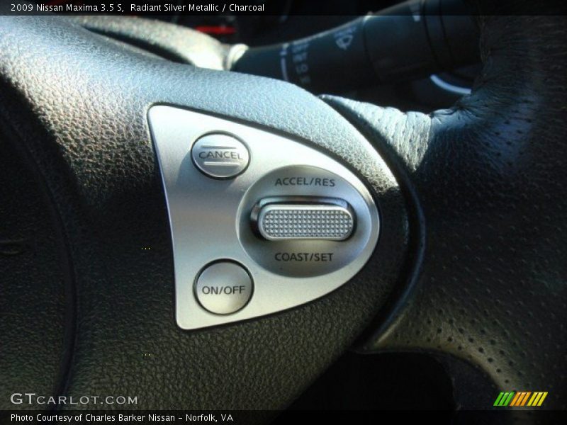 Radiant Silver Metallic / Charcoal 2009 Nissan Maxima 3.5 S