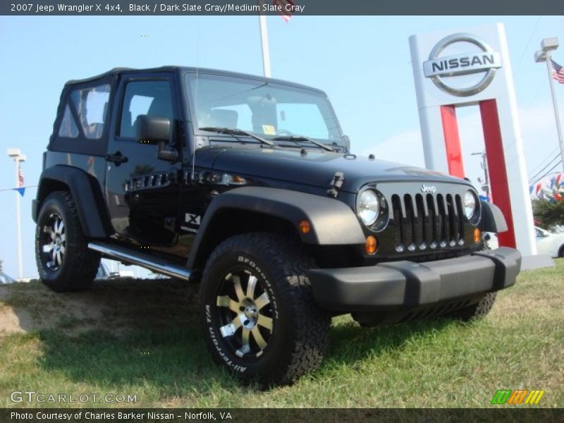 Black / Dark Slate Gray/Medium Slate Gray 2007 Jeep Wrangler X 4x4