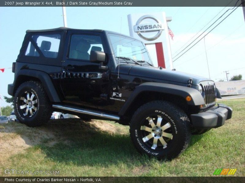 Black / Dark Slate Gray/Medium Slate Gray 2007 Jeep Wrangler X 4x4