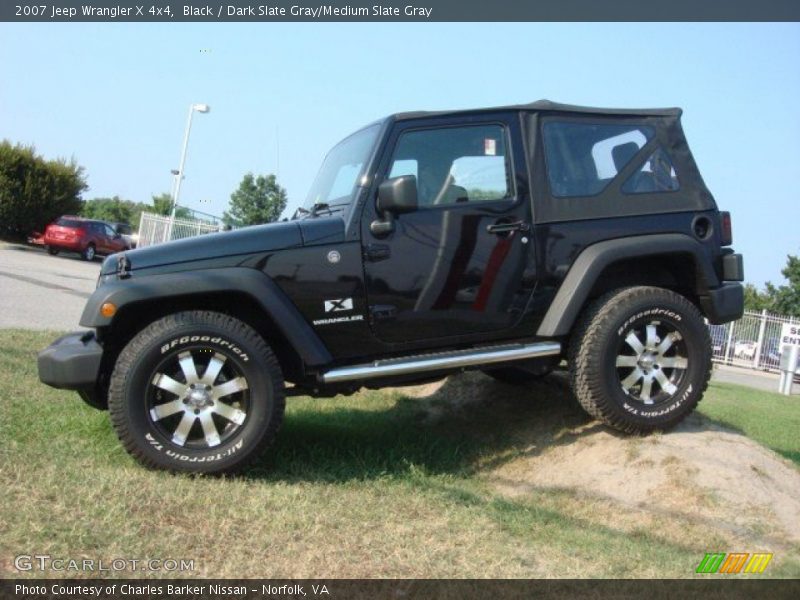Black / Dark Slate Gray/Medium Slate Gray 2007 Jeep Wrangler X 4x4
