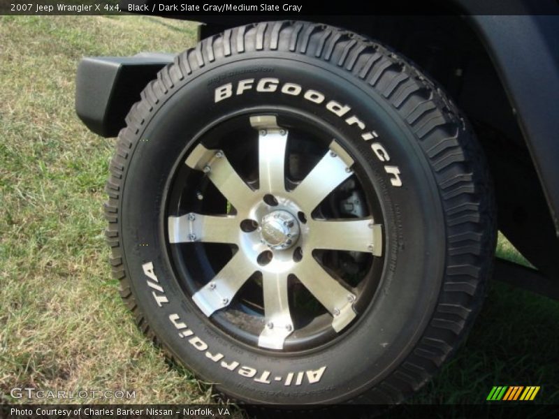 Custom Wheels of 2007 Wrangler X 4x4