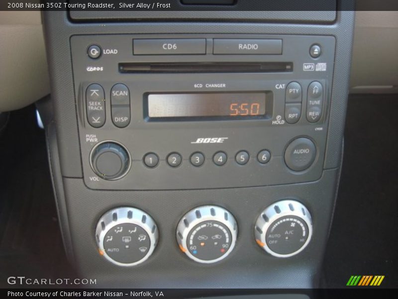 Controls of 2008 350Z Touring Roadster