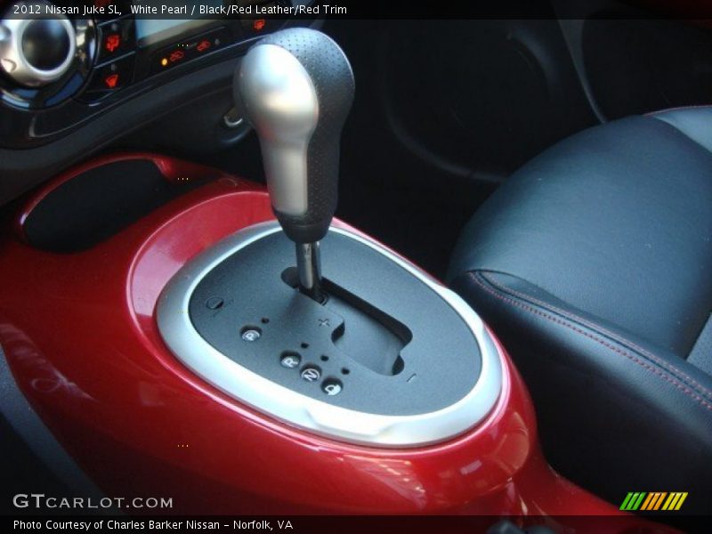 White Pearl / Black/Red Leather/Red Trim 2012 Nissan Juke SL