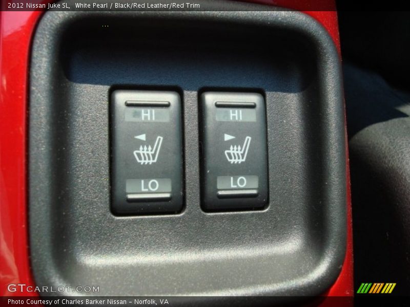 White Pearl / Black/Red Leather/Red Trim 2012 Nissan Juke SL