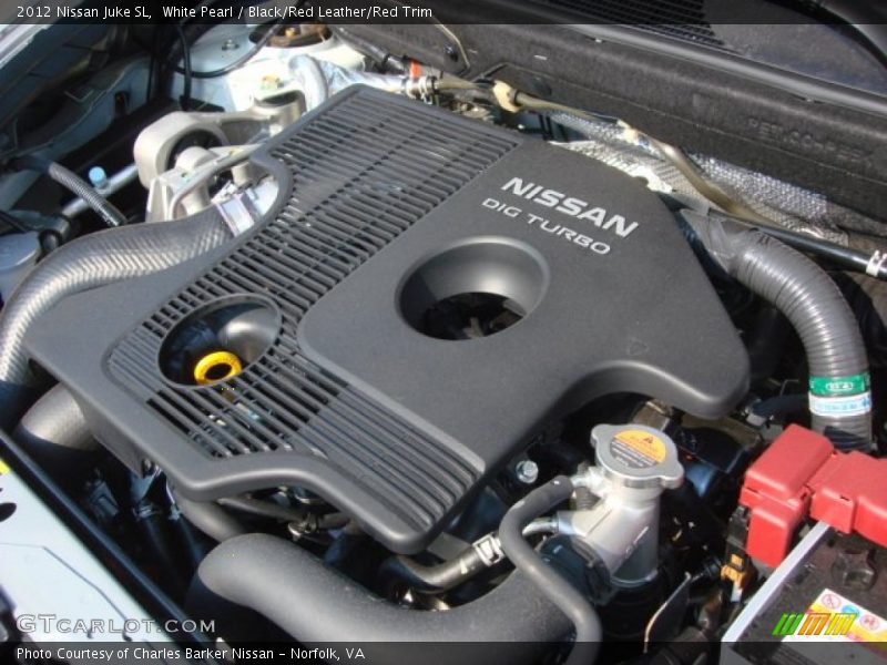 White Pearl / Black/Red Leather/Red Trim 2012 Nissan Juke SL