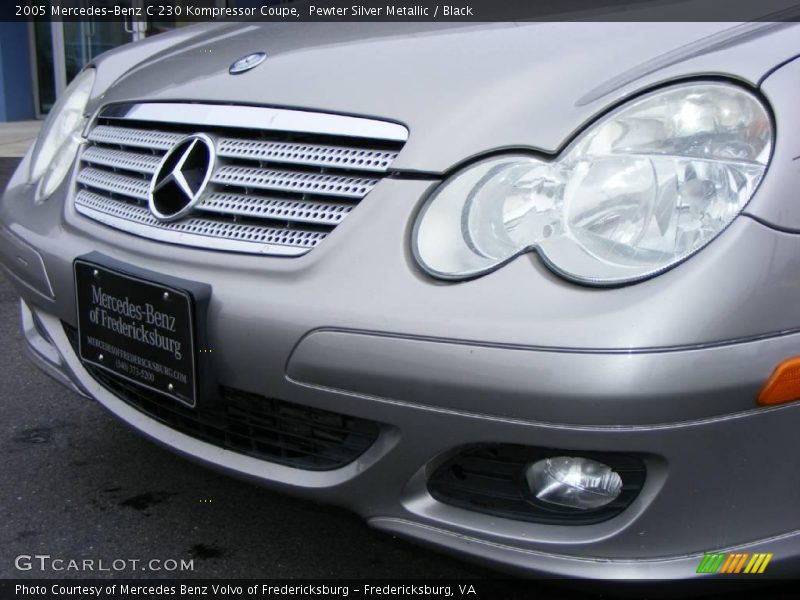 Pewter Silver Metallic / Black 2005 Mercedes-Benz C 230 Kompressor Coupe