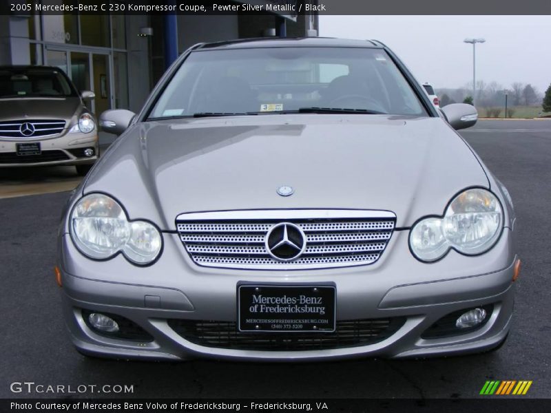 Pewter Silver Metallic / Black 2005 Mercedes-Benz C 230 Kompressor Coupe