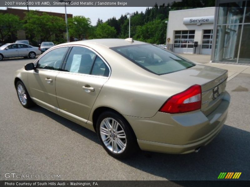  2007 S80 V8 AWD Shimmer Gold Metallic