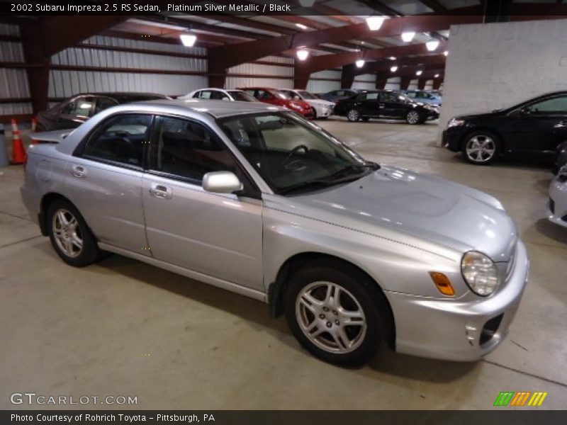 Platinum Silver Metallic / Black 2002 Subaru Impreza 2.5 RS Sedan