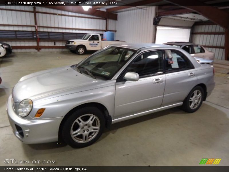 Platinum Silver Metallic / Black 2002 Subaru Impreza 2.5 RS Sedan
