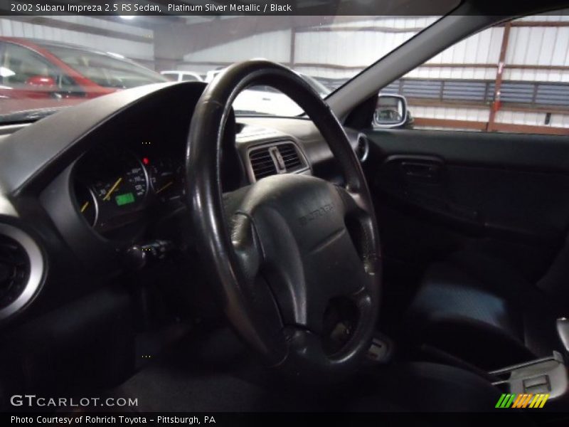Platinum Silver Metallic / Black 2002 Subaru Impreza 2.5 RS Sedan
