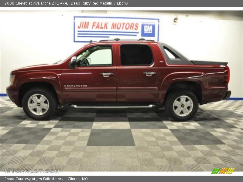 Deep Ruby Red Metallic / Ebony 2008 Chevrolet Avalanche Z71 4x4