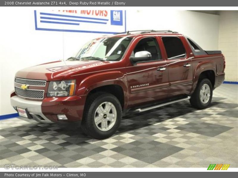 Deep Ruby Red Metallic / Ebony 2008 Chevrolet Avalanche Z71 4x4