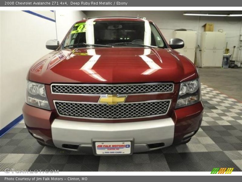 Deep Ruby Red Metallic / Ebony 2008 Chevrolet Avalanche Z71 4x4