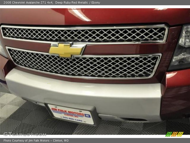 Deep Ruby Red Metallic / Ebony 2008 Chevrolet Avalanche Z71 4x4
