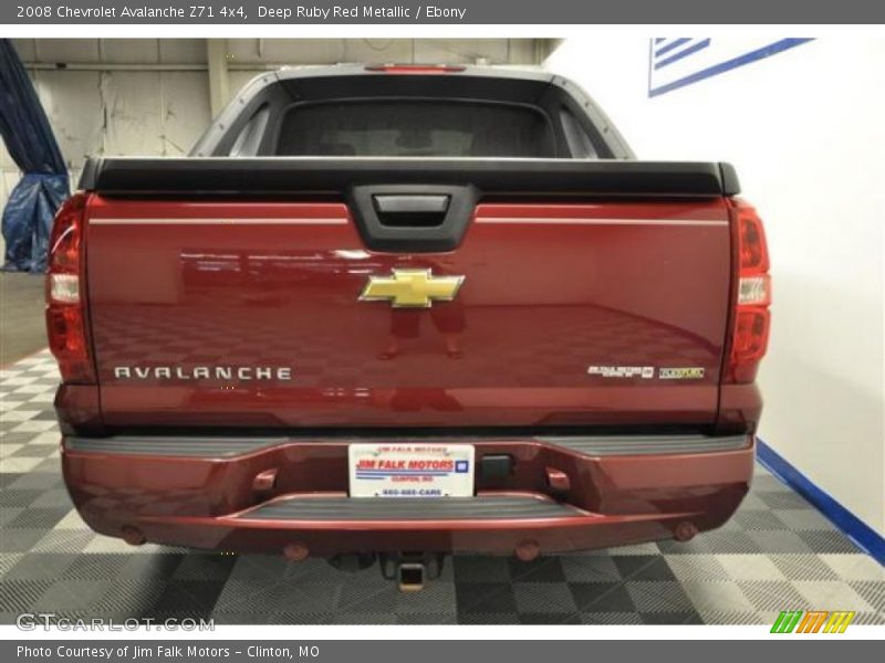 Deep Ruby Red Metallic / Ebony 2008 Chevrolet Avalanche Z71 4x4