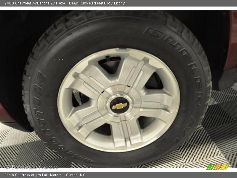 Deep Ruby Red Metallic / Ebony 2008 Chevrolet Avalanche Z71 4x4