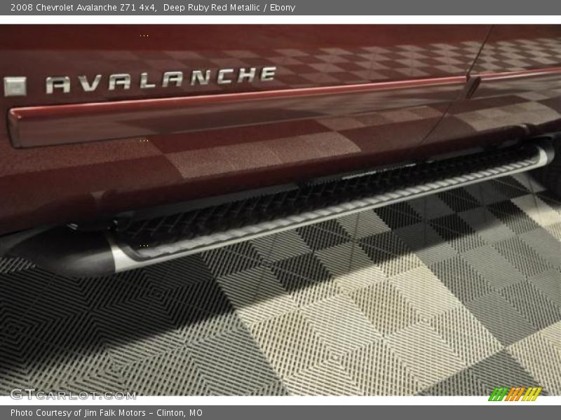 Deep Ruby Red Metallic / Ebony 2008 Chevrolet Avalanche Z71 4x4