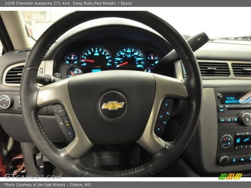 Deep Ruby Red Metallic / Ebony 2008 Chevrolet Avalanche Z71 4x4