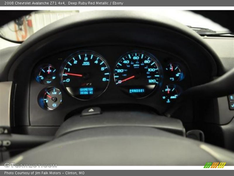 Deep Ruby Red Metallic / Ebony 2008 Chevrolet Avalanche Z71 4x4