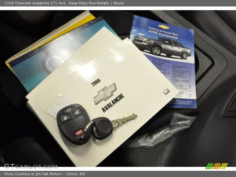 Deep Ruby Red Metallic / Ebony 2008 Chevrolet Avalanche Z71 4x4