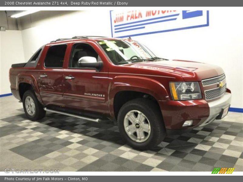 Deep Ruby Red Metallic / Ebony 2008 Chevrolet Avalanche Z71 4x4