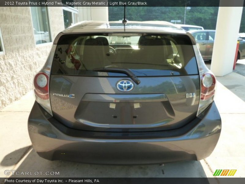 Magnetic Gray Metallic / Light Blue Gray/Black 2012 Toyota Prius c Hybrid Two