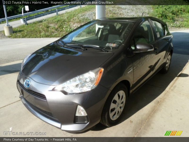 Magnetic Gray Metallic / Light Blue Gray/Black 2012 Toyota Prius c Hybrid Two