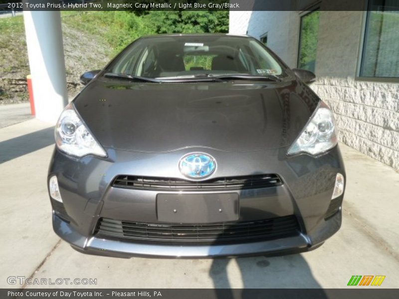 Magnetic Gray Metallic / Light Blue Gray/Black 2012 Toyota Prius c Hybrid Two