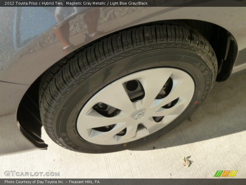 Magnetic Gray Metallic / Light Blue Gray/Black 2012 Toyota Prius c Hybrid Two