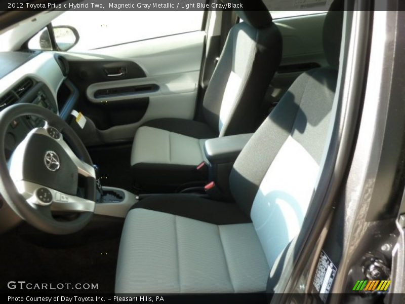 Magnetic Gray Metallic / Light Blue Gray/Black 2012 Toyota Prius c Hybrid Two