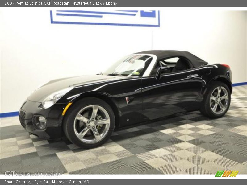 Mysterious Black / Ebony 2007 Pontiac Solstice GXP Roadster