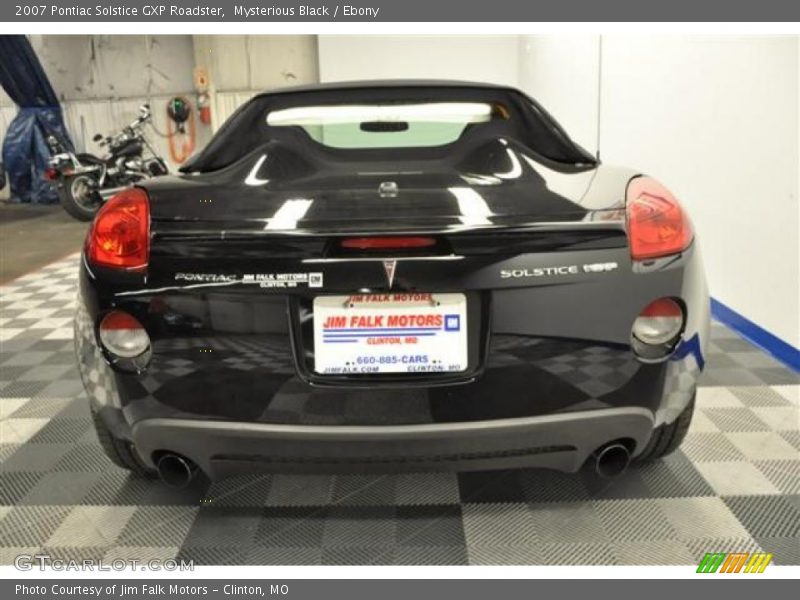 Mysterious Black / Ebony 2007 Pontiac Solstice GXP Roadster