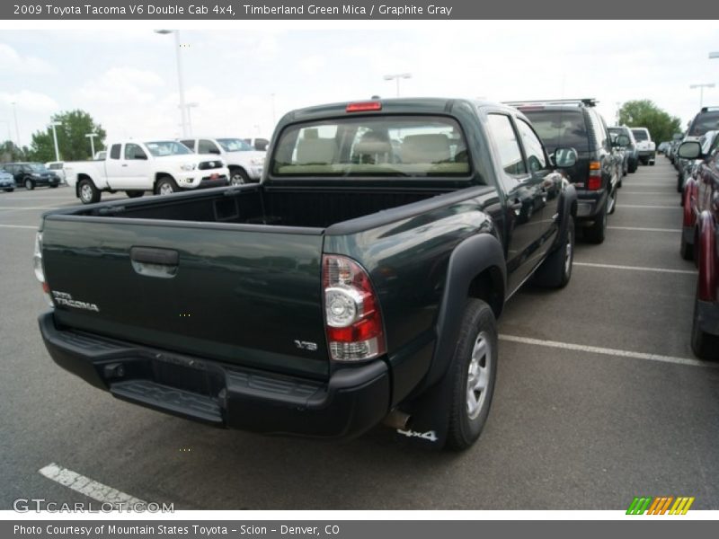 Timberland Green Mica / Graphite Gray 2009 Toyota Tacoma V6 Double Cab 4x4