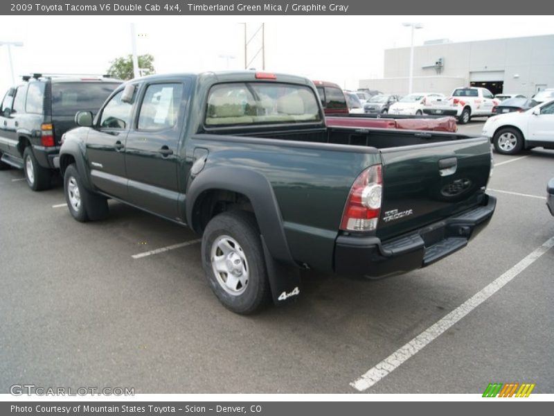 Timberland Green Mica / Graphite Gray 2009 Toyota Tacoma V6 Double Cab 4x4