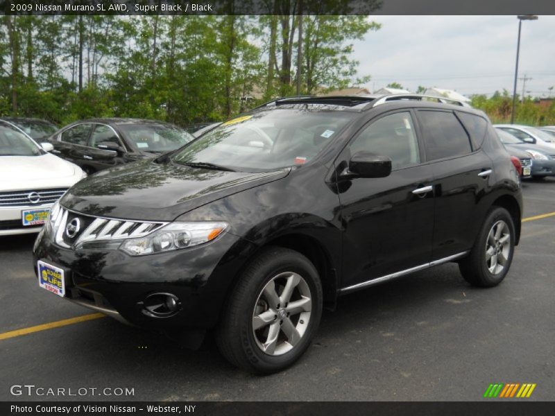 Super Black / Black 2009 Nissan Murano SL AWD