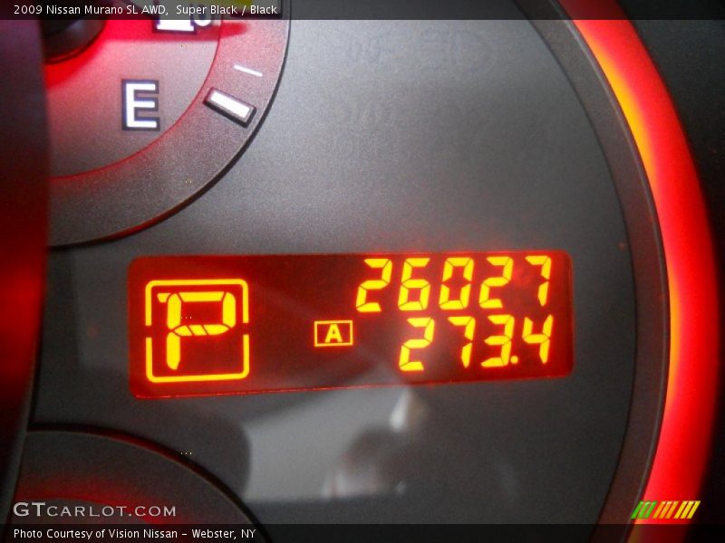 Super Black / Black 2009 Nissan Murano SL AWD