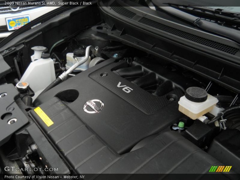 Super Black / Black 2009 Nissan Murano SL AWD
